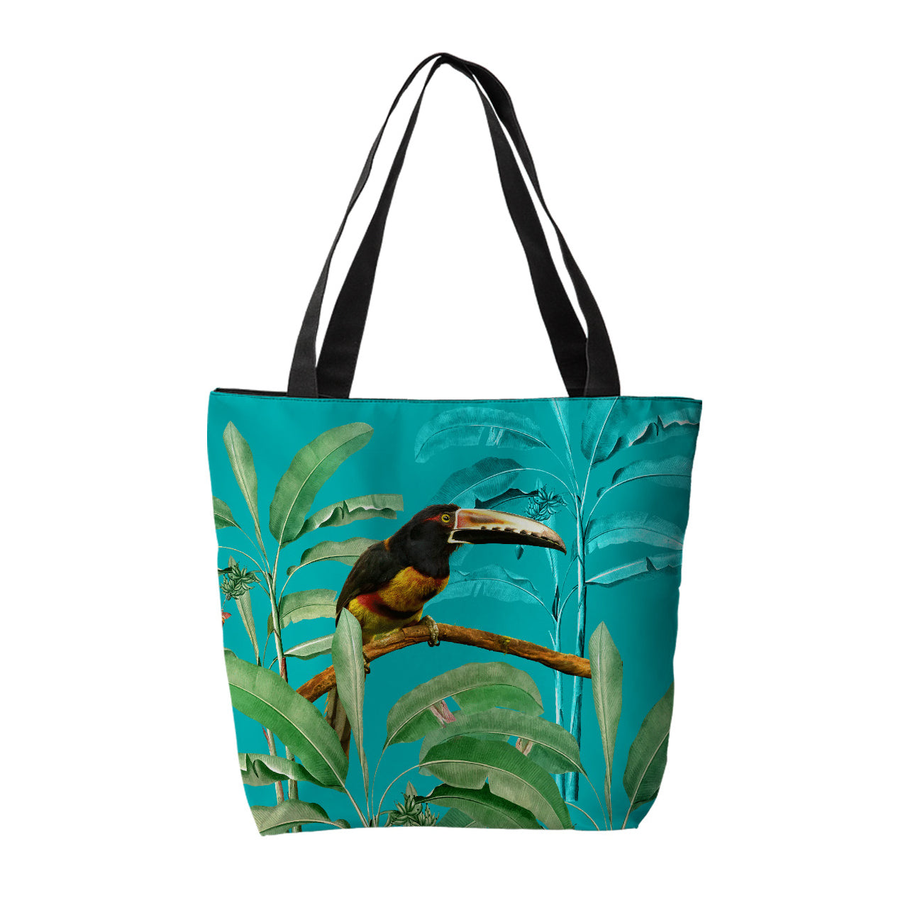 Bolsa Satinada Araçari Collarejo Fondo Aqua