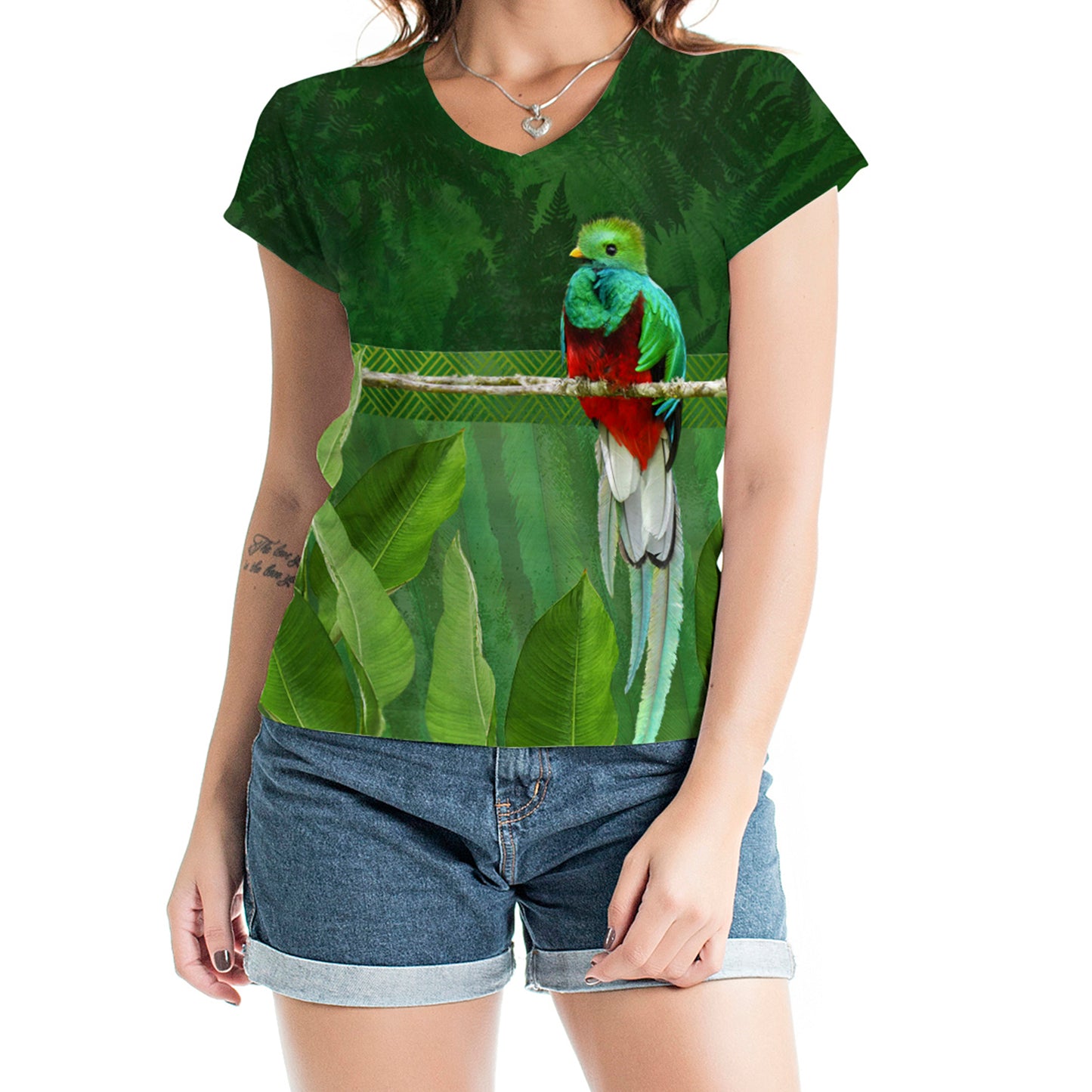 Blusa Baby Look Florata Quetzal
