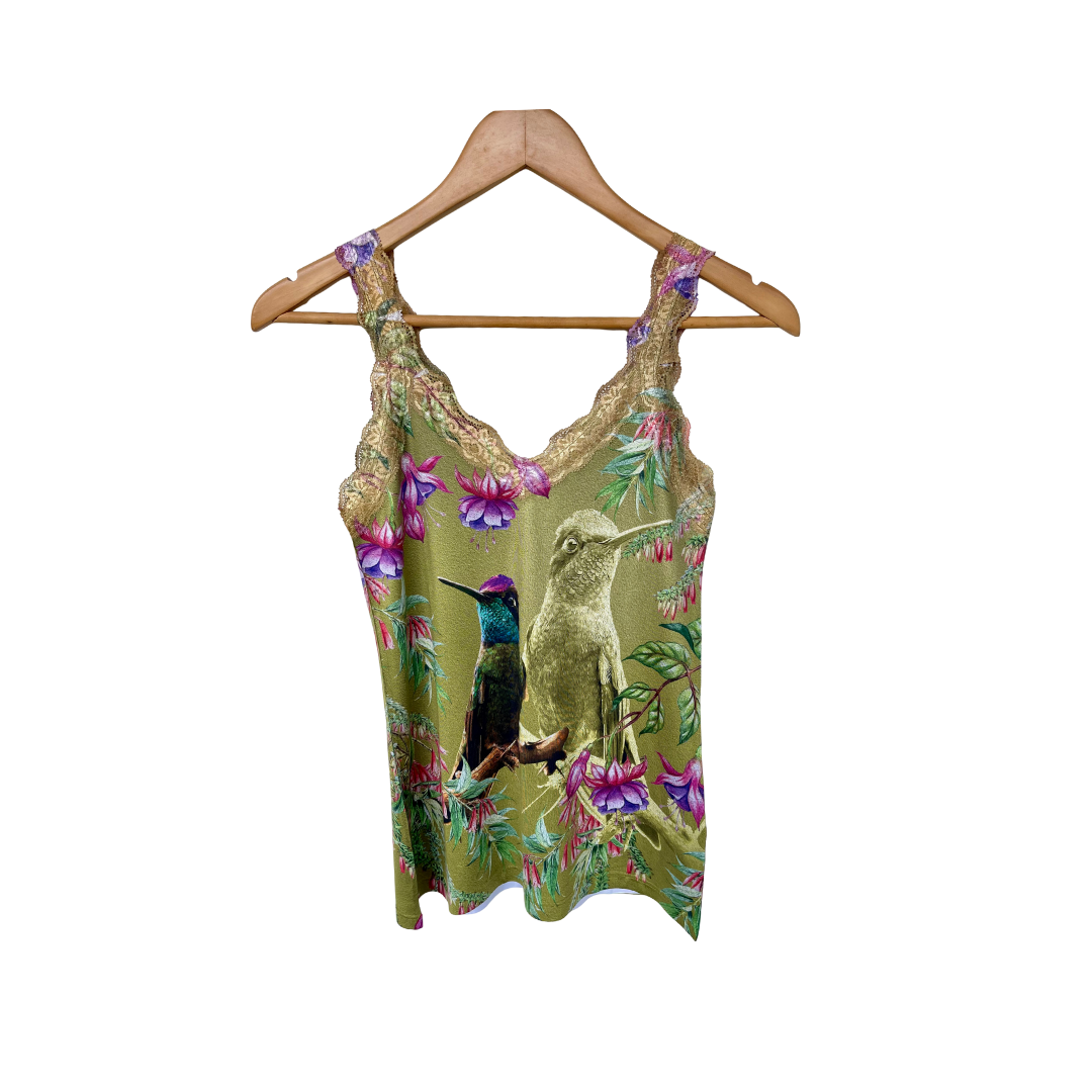 Blusa Regata Renda Colibrí Talamanca