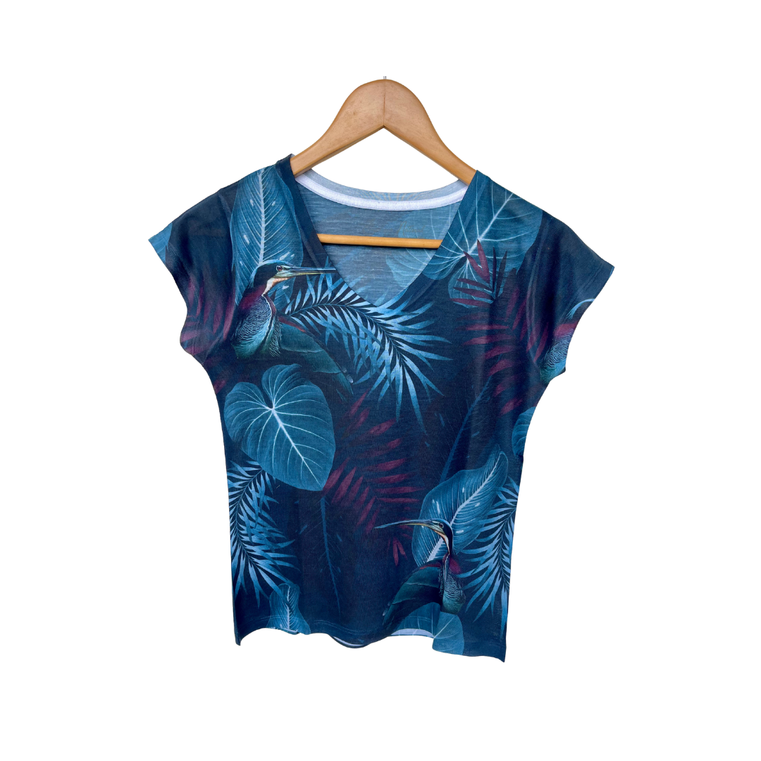 Blusa Baby Look Florata Agami