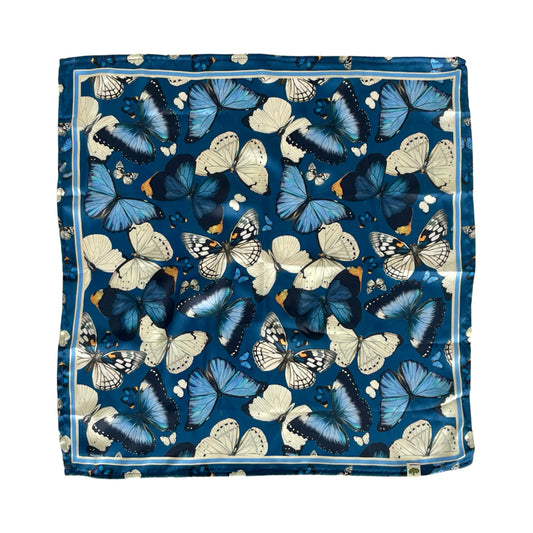 Mascada Mariposas Fondo Azul