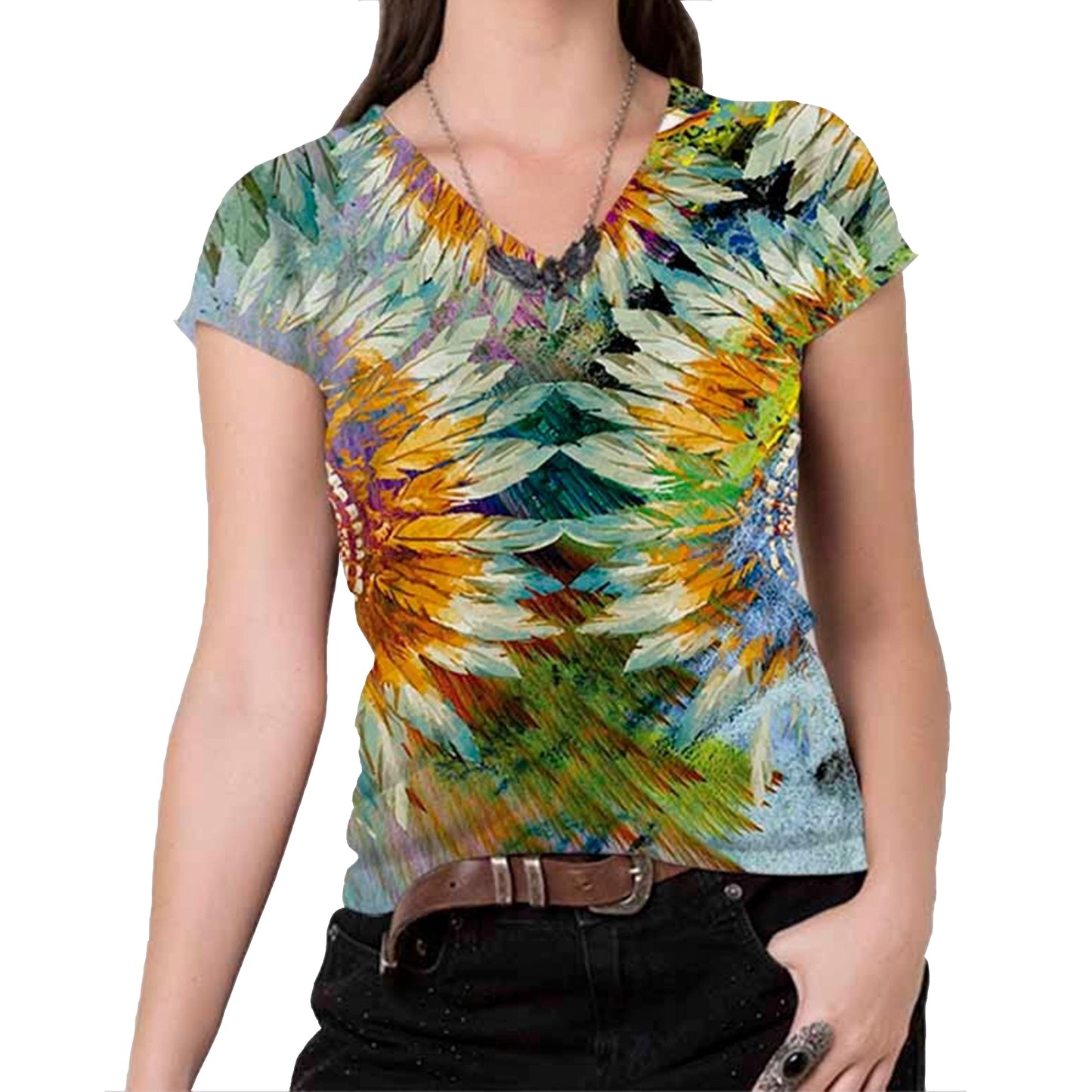 Blusa Baby Look Florata Tres Tocados