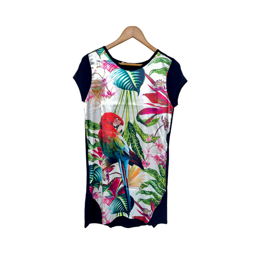Vestido Mullet Lapa Roja con Flores