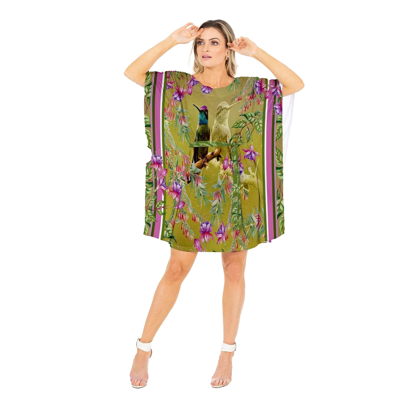 Salida de Baño Amplia Kaftan Colibrí Talamanca